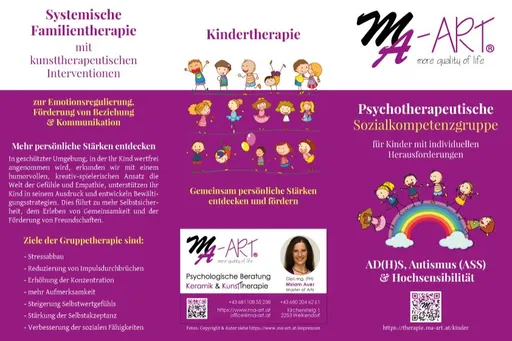 Veranstaltungsbild Psychotherapeutische Kinder-Sozialkompetenzgruppe Modul 1 (4-6 Jahre) des Users office@ma-art.at